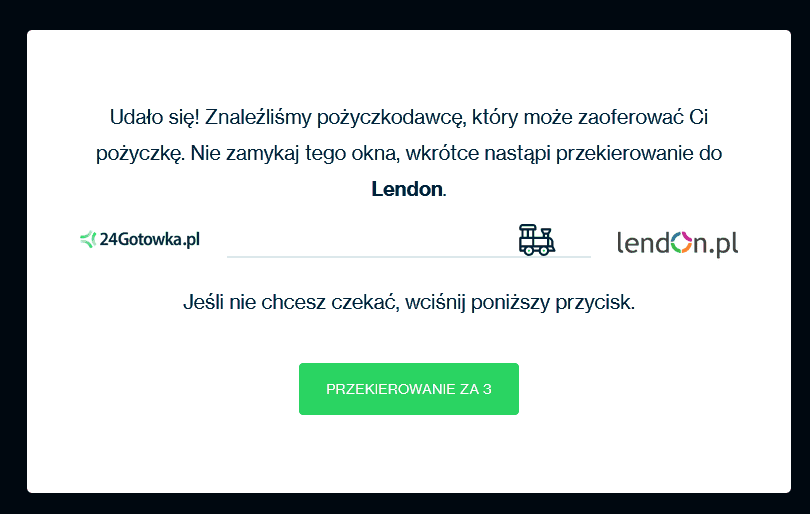 24gotowka.pl kieruje do Lendon po pożyczkę
