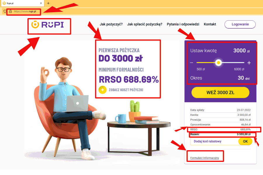 Konkretna opinia o Rupi – pożyczki przez internet bez zaświadczeń bez KRD i ERIF. Jak Rupi.pl ma się cenowo do konkurencji i jakie są opinie marketingowców (bo od klientów jeszcze nie ma).